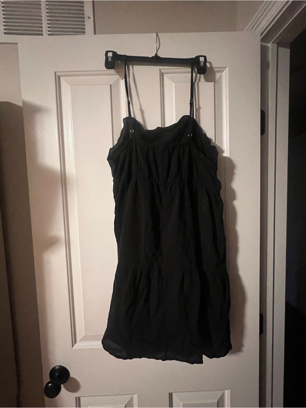 Black Sleeveless Spaghetti Strap Dress